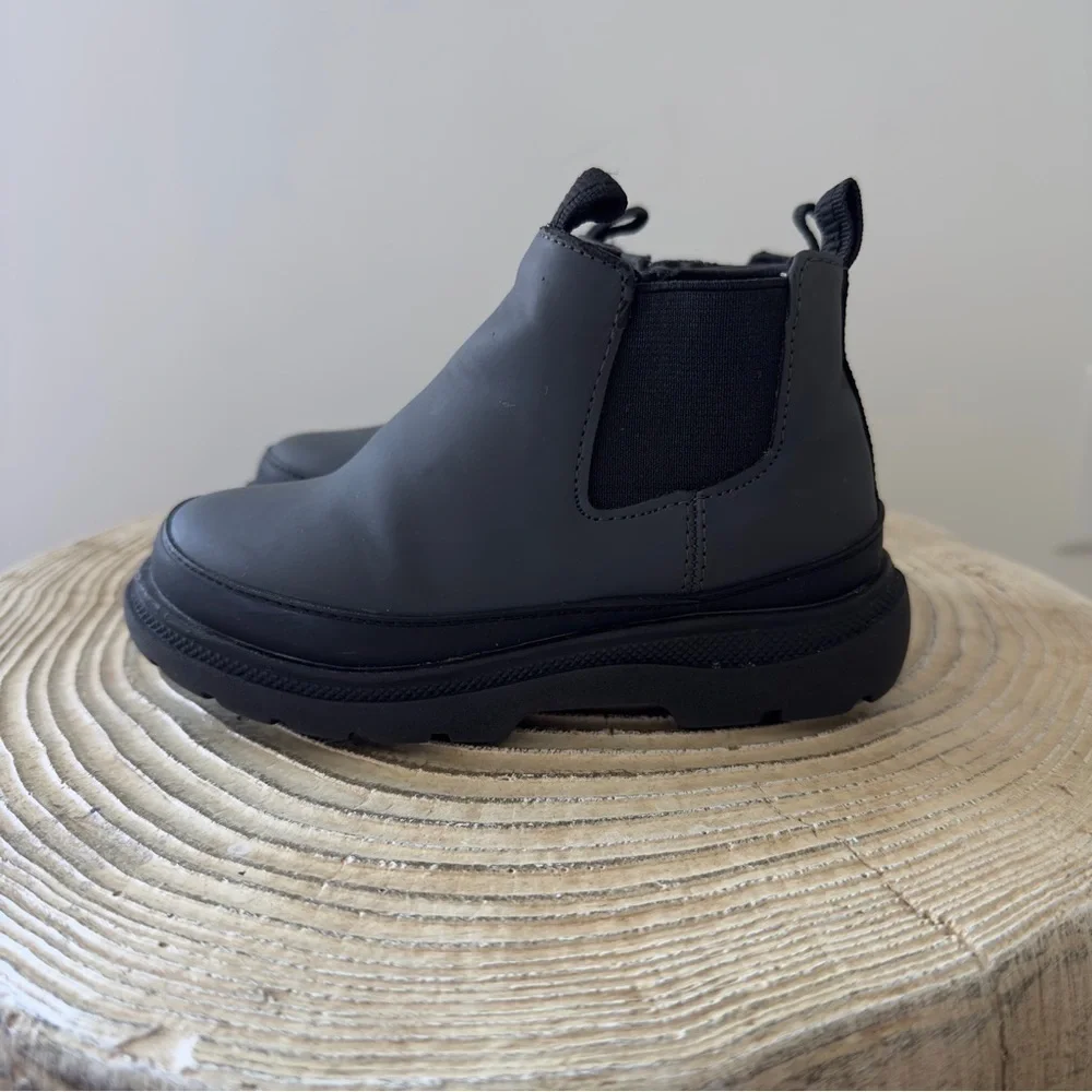Zara Gray and Black Ankle Toddler Boots EU 24/7.5 US